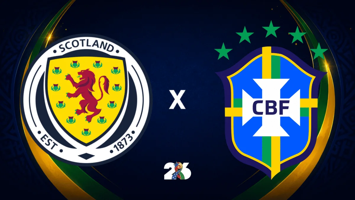 Brasil enfrenta Escócia às 19h pela Copa — 4 do Mengão em campo
