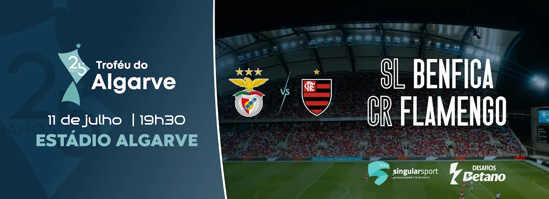 Ingressos esgotados para Flamengo x Benfica no Algarve