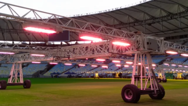 Maracanã instala lâmpadas holandesas pra acelerar recuperação do gramado